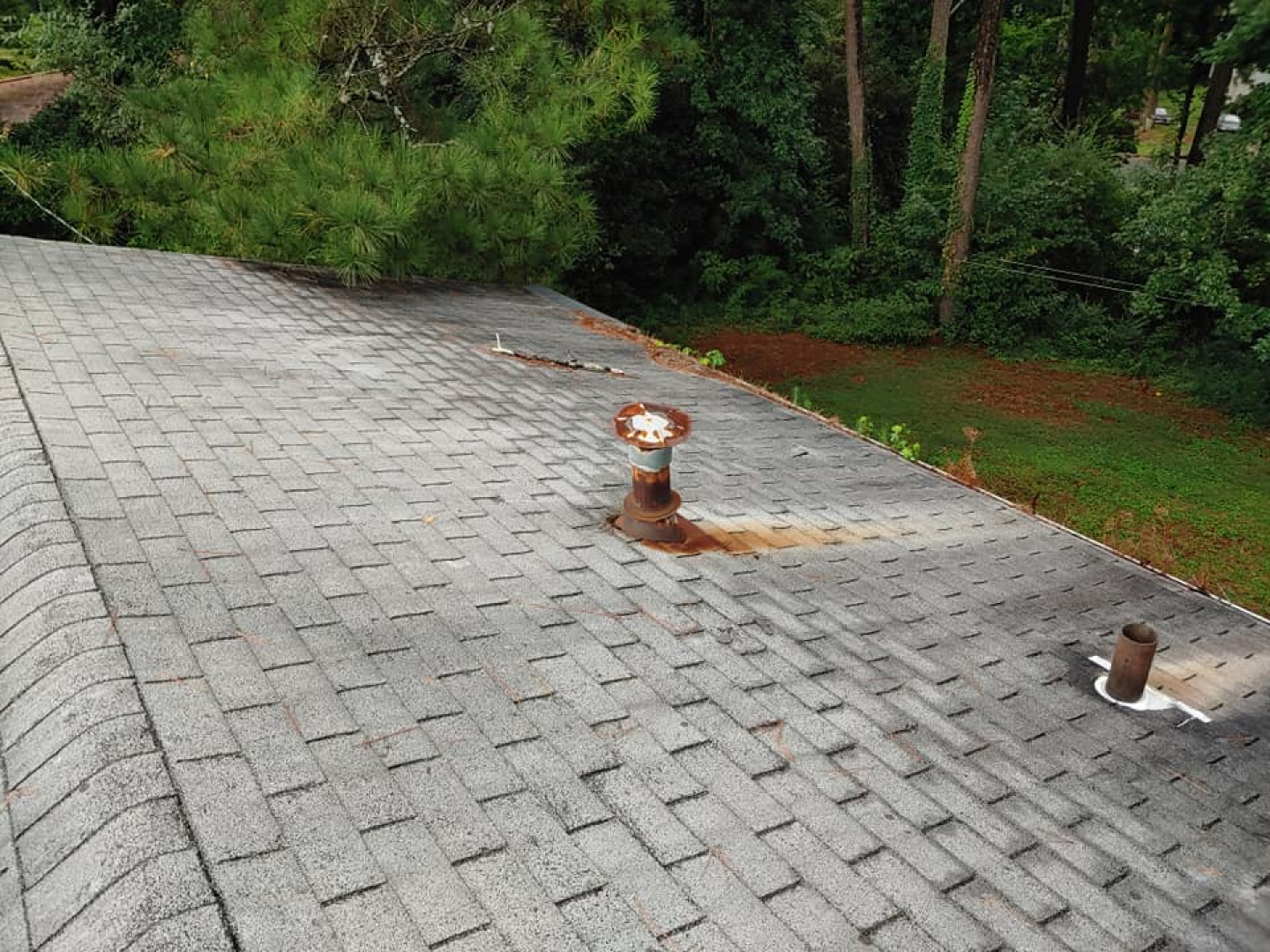 Recent roof repair completed by Impact Siding and Roofing