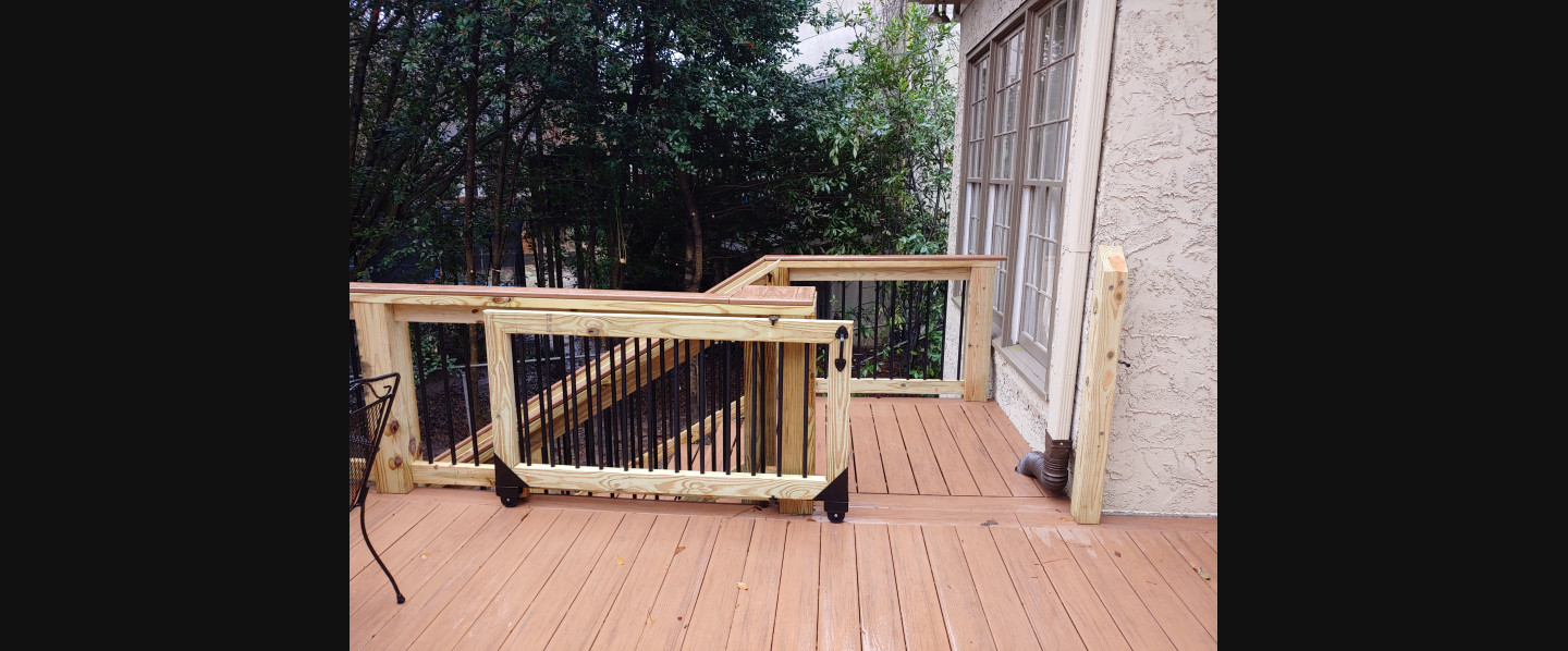 Completed deck construction project — Dallas & Marietta, GA