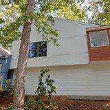 Siding installation close-up